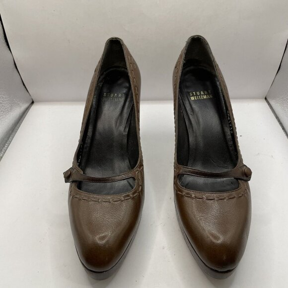 Stuart Weitzman Brown Mary Jane Heels - Picture 2 of 7